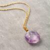 High Quality Natural Stone Hexagonal Crystal Simple Fashion Pendant Necklace Popular Jewelry Designer Jewelry