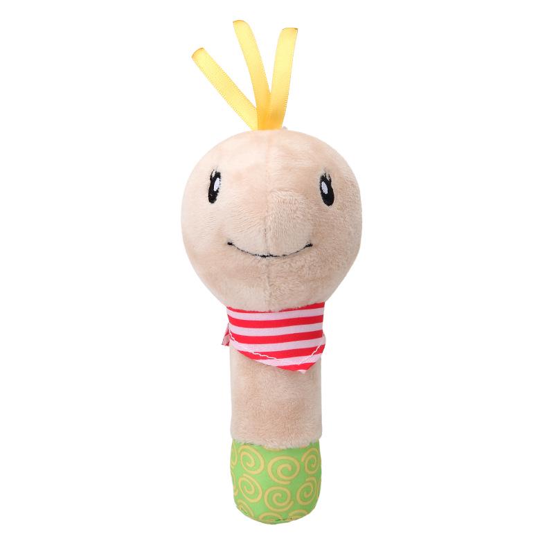 Cute Baby Animal Hand Rattle Toy - Puppy, Owl, Rabbit, Bee Shaker