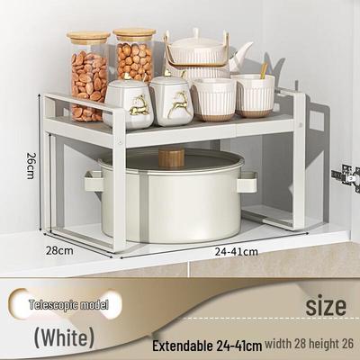 Retractable Carbon Steel Kitchen Cabinet Shelf