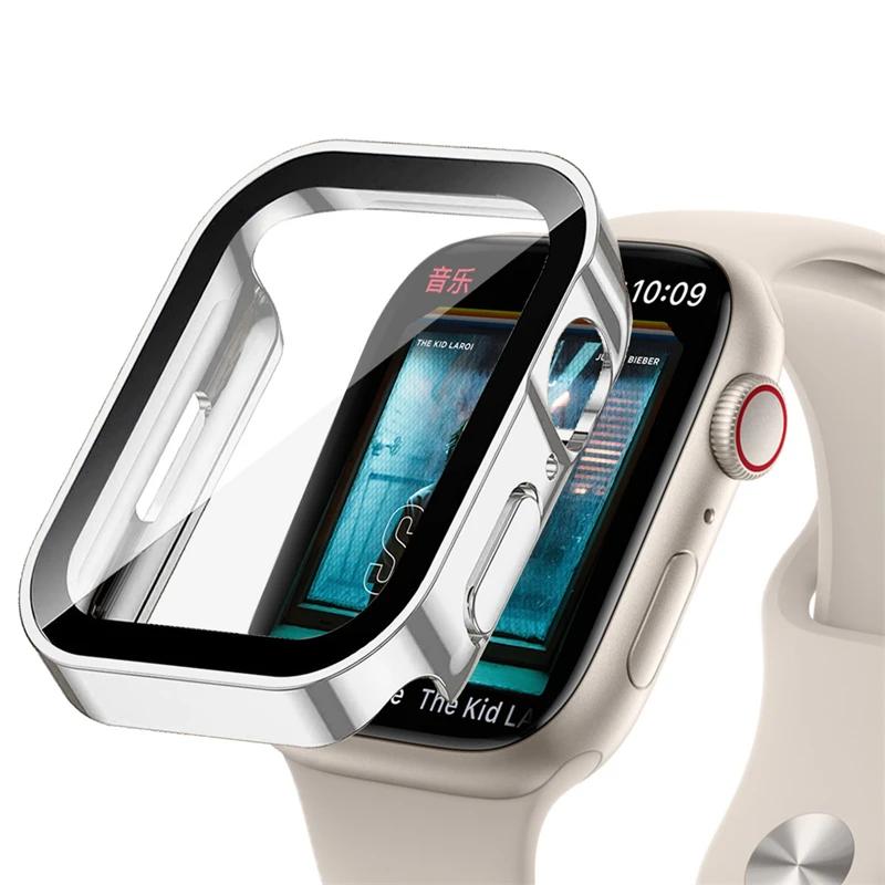 Waterproof Hard PC Screen Protector for Apple Watch 10 9 8 45mm 44mm 42mm 46mm 49mm Full Case Cover for IWatch Ultra 7 SE 6 5