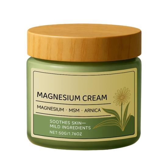 Nerve Relief Magnesium Cream Lightweight Fast Absorbing Skin Moisturizer for Tense Muscles And Skin Multipurpose Targeted Body Care Cream for Daily