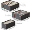 20 Grids Sock Drawer Organizer Foldable Fabric Storage Box For Closet Dresser Underwear Scarf Tie Divider Closet Organizers Box
