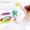 Popular Baby Bath Diy Wall Sucking Assemble Track Dinosaur Egg Water Shower Toy Fun Bath Time Toy Ideal Gift For Toddlers