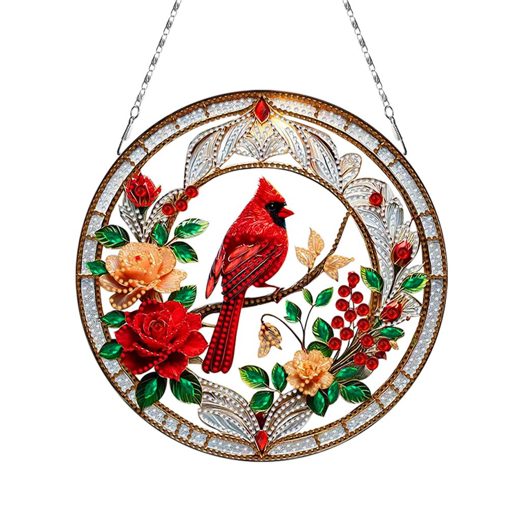 2D/Flat DIY Hanging Diamond Art Kits Rhinestone Diamond Art Window Pendants Diamond Art Pendant DIY Home Decor Hanging Charm