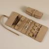 Versatile Jewelry Case Roll Portable Storage Box for Necklaces/Earrings/Rings/Bracelet/Watch Travel Organizer Bags  Purple