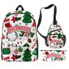 Christmas Backpack Backwoods Cigar Star Backpack Peripheral Set Backpack Satchel Pencil Case Set