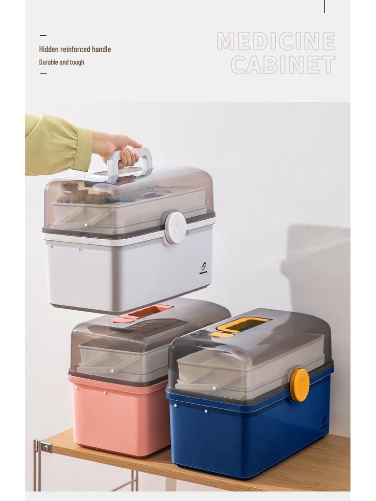 Boîte de Rangement Médical Domestique Extra-Large Multicouche Star You