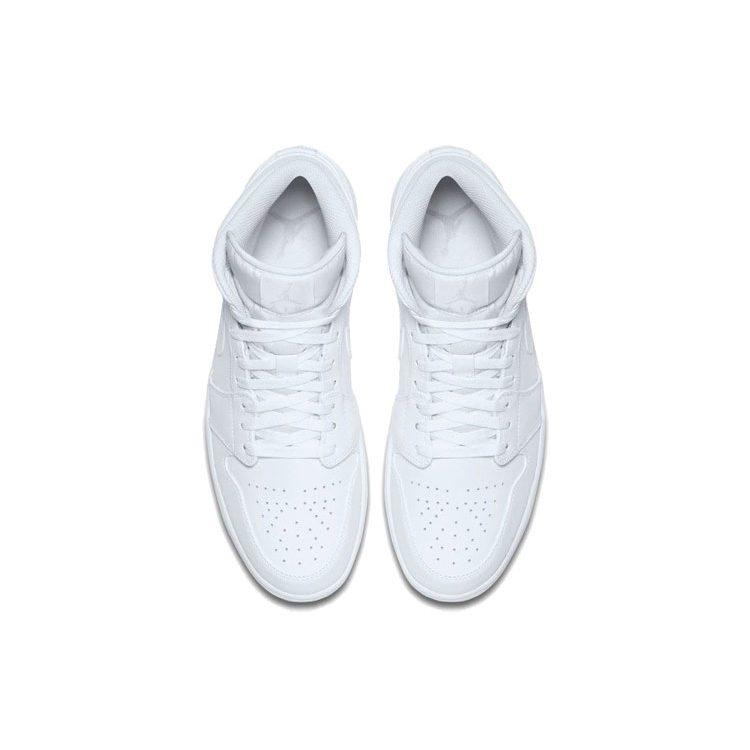 Air Jordan 1 Retro Mid 'White Pure Platinum' 554724-104