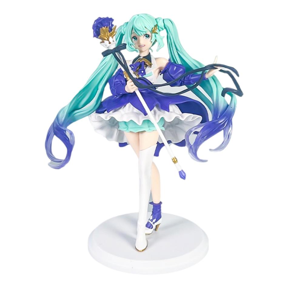 Anime Figurine Hatsune Miku Standing Posture and Sitting Posture Series Cute Action Model Pvc Toy Desktop Collection Gift