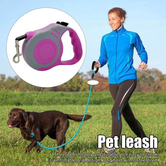 Retractable Pet Leash with Brake Button Extendable Up To 10/16ft Comfortable Grip Design Comfort Grip Dog Leash