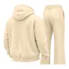Ensemble sweat à capuche zippé et pantalon de jogging d'hiver pour homme - Tenue décontractée par temps froid