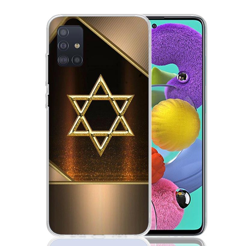 David Jewish Star Symbol Phone Case For Samsung Galaxy A52 A32 A22 A12 A02S A50S A30S A51 A31 AA71 Note 20 Ultra 10 S10 Plus Gal
