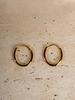 Hei [Sv925] Oval One-Touch Earring
