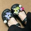 New Set Women Butterfly Shoe Flower Charms Original Shoe Charms Luxury Pearl Diamond Shoe Decorations Shoe Accessories