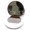 Mini 2 In 1 Comb Mirror Set Pocket Mirror Chocolate Cookie Shaped Girl Gift