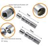 QISF 14MM & 16MM Thin Wall Magnetic Swivel Spark Plug Socket - 3/8-Inch Drive 12-Point Spark Plug Socket Removal Tool - Swivel Extension Permits