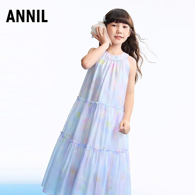 Annil Girls' 2026 Summer Sleeveless Princess Dress