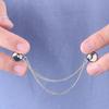 4/8/12Pcs Magnetic Clothing Attachment Clips Trouser Leg Button Adjustable Pant Leg Clips Pin Quick Shirt Fasteners