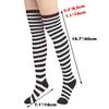 Halloween Long Striped Knee High Stocking Anime Witch Socks Women Party Costume Prop Xmas Dress Up Accessories Daily Wear Thin
