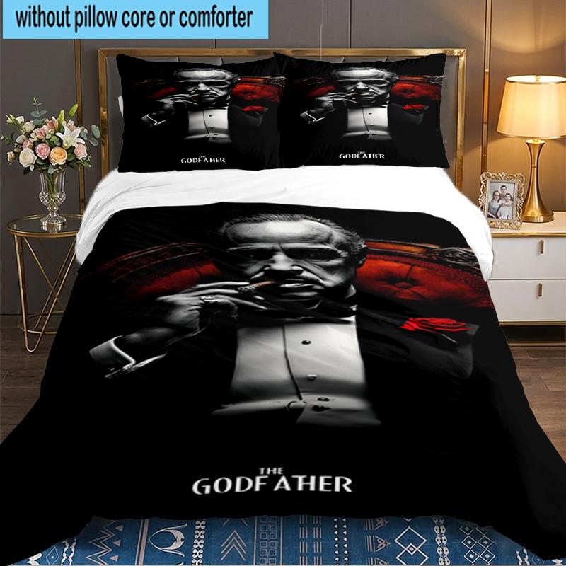 Godfather's Legacy 3PCS Bedding set,Ideal for 1pc Duvet Cover And 2pcs Pillowcases Perfect for Fan gift,Ideal for Bedroom, Dormitory