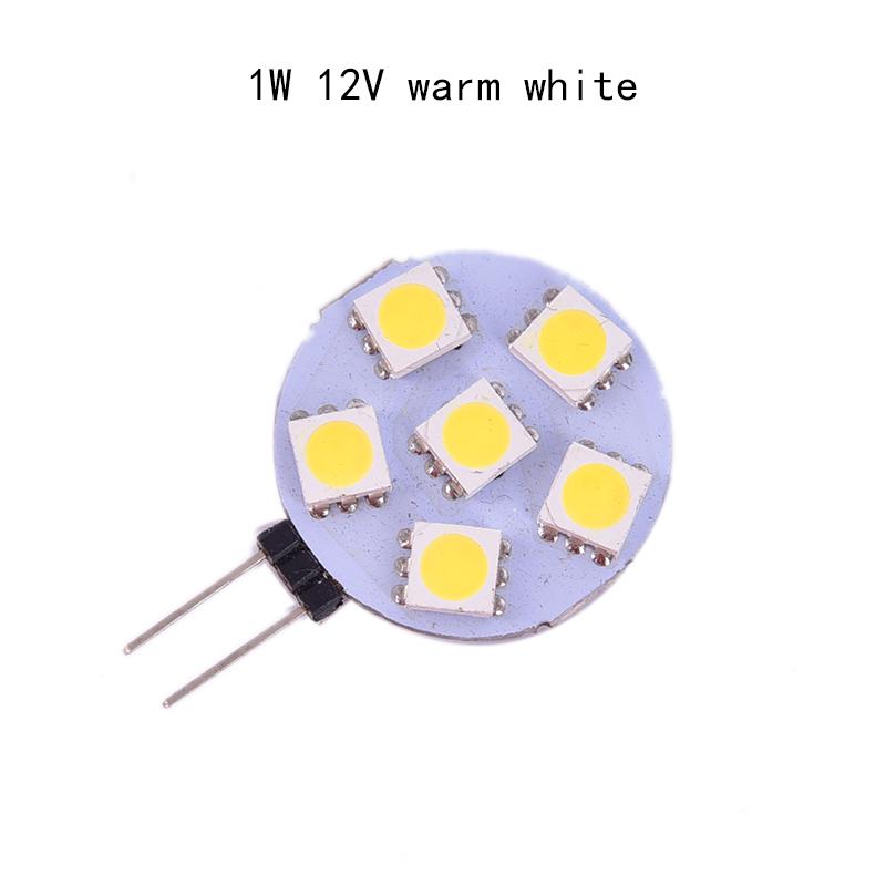 1x G4 Bi-Pin T5 72 3014 SMD LED Light Bulb Crystal Lamp 12-24V Warm White 3000K