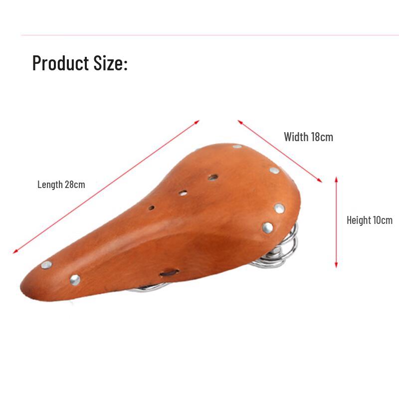 Lishi Vintage Leather Bicycle Saddle