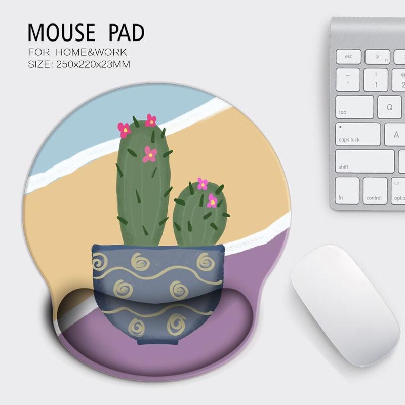 Ergonomic Silicone Wrist Rest Mouse Pad (2-Pack)