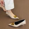 Pointed High Heels Women's Shoes Spring New Niche Design Temperament Celebrity Stiletto Single Shoes