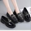 Loafers 2025 New Leather Shoes Women's Spring British Style Versatile Single Shoes Patent Leather Soft Sole Cover Foot Pedal