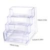 4-Layer Transparent Display Stand Desktop Business Card Box Dedicated Office Business Card Holder Desk Storage Box