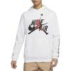 Jordan FW21 Alphabet Logo Pullover Hooded Fleece White DH9505-101