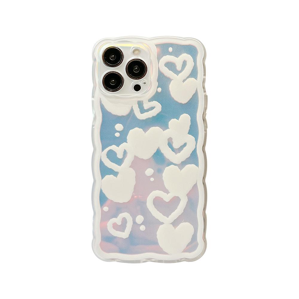 Dreamy Love Suitable for Iphone15 Apple 16 Mobile Phone Case 14pro Max Wave Edge 11 Girl X Laser 13