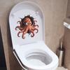 Autocollant Siège de Toilette Poulpe 3D Poulpe Autocollant Réservoir d'Eau Imperméable PVC