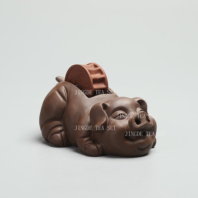 Pixiu Water Spray Tea Pet Home Chinese Desktop Decoration Ornaments Purple Clay Tea Play Tea Ceremony Accessories Teaset