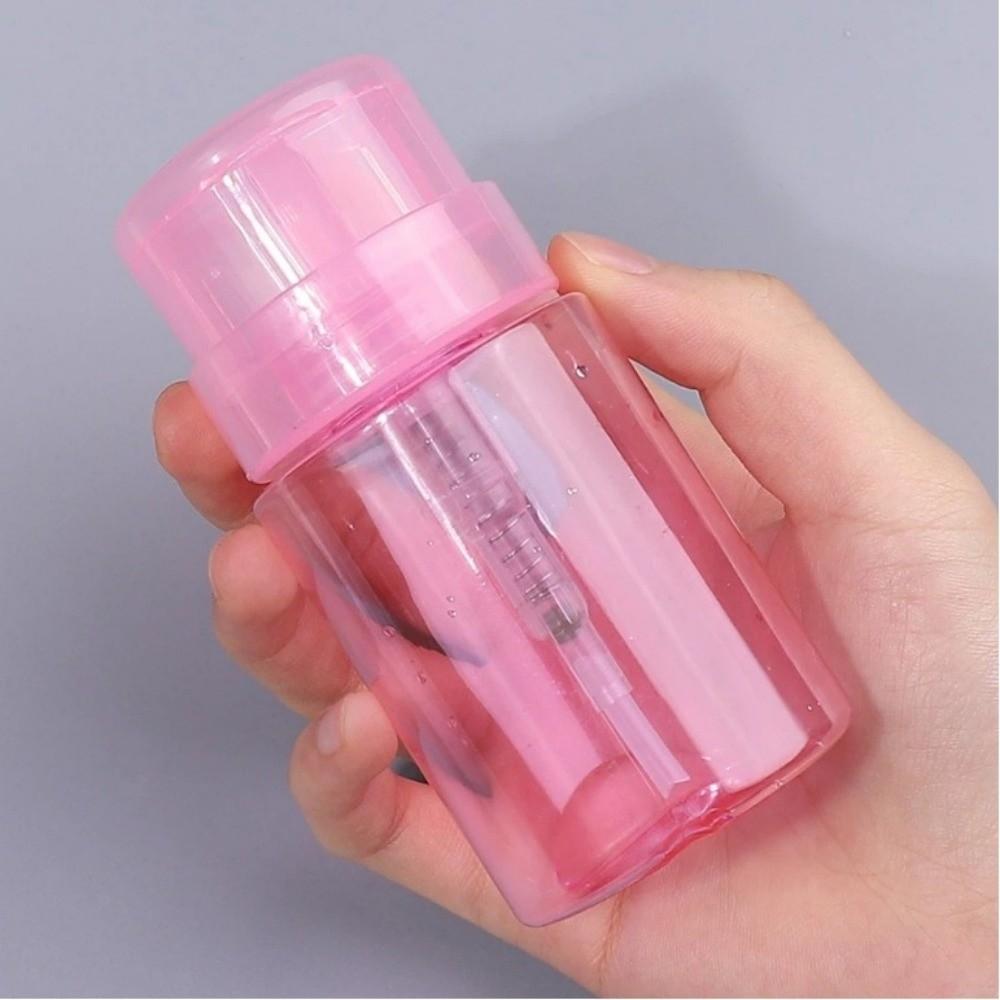 Plastic Refillable Bottles Push-type Makeup Remover Bottle Pump Dispenser Bottle For Nail Polish
