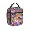 Borsa termica porta pranzo isolata Popee the Performer Merch per la scuola, borsa per conservazione alimenti, borsa frigo termica portatile, lunch box