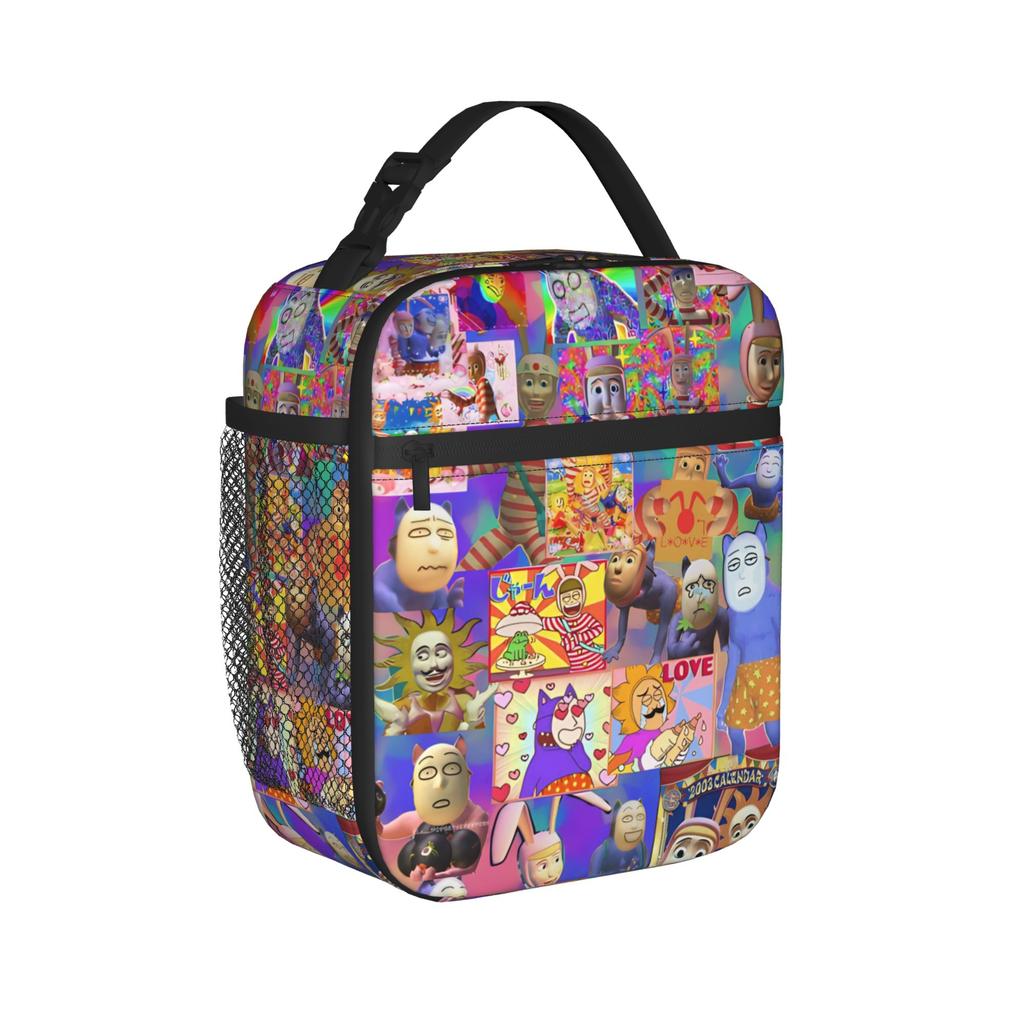 Borsa termica porta pranzo isolata Popee the Performer Merch per la scuola, borsa per conservazione alimenti, borsa frigo termica portatile, lunch box