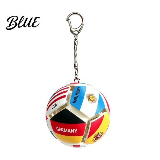 Football Keychain Pendant Mini Shape Team Logo Keychain Portable Decompression Toy for Stress Relief And Fan Gifts Soccer Emblem