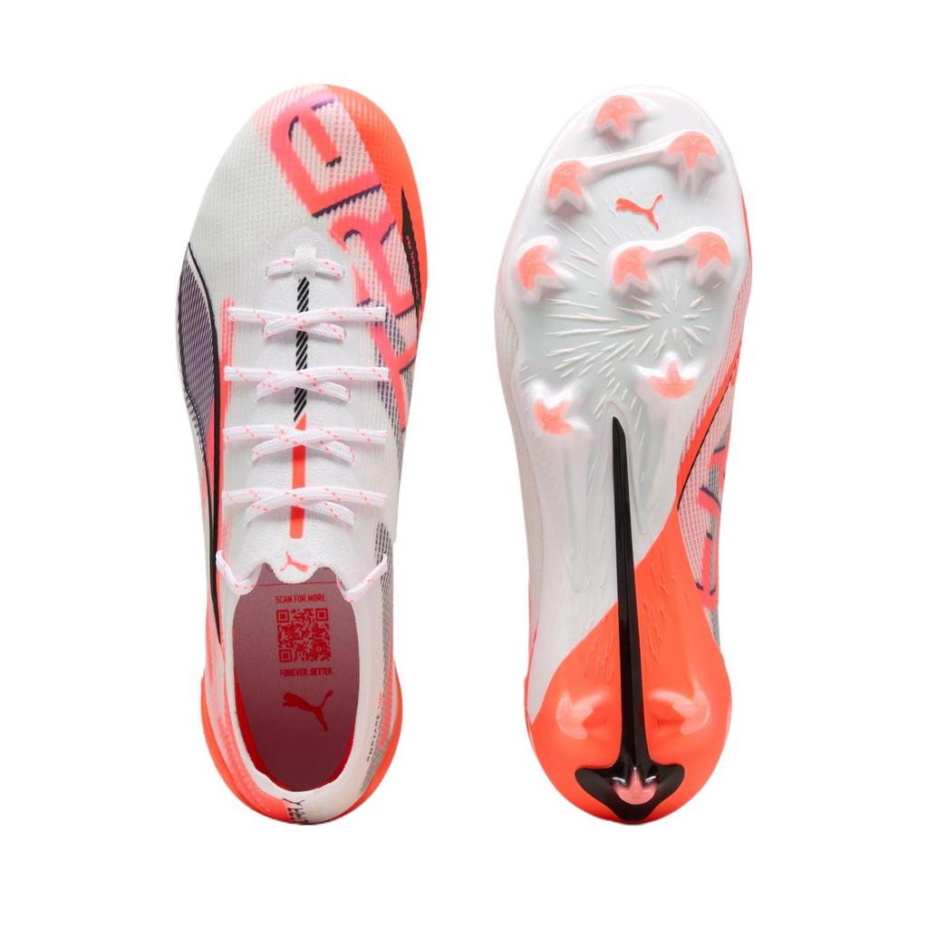 Puma  Ultra 5 Ultimate FG Unlimited Pack Women Sneakers White Black Glowing-Red 108160-01