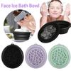 Silicone Folding Ice Facials Basin Portable Spa Tool Collapsible Face Ice Wash Bowl Reusable Cold Plunge Basin for Home