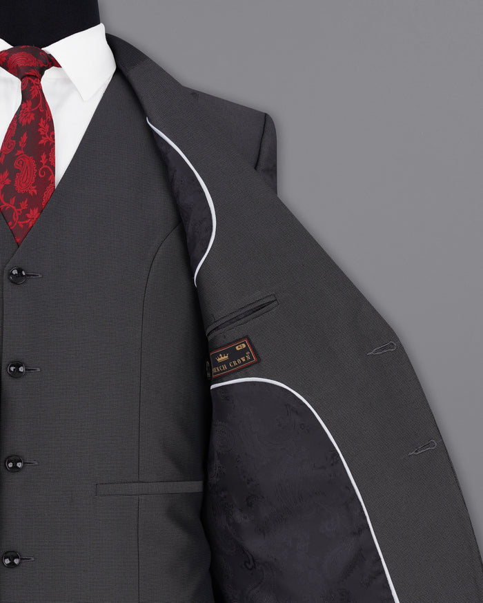 Vampire Gray Single Breasted Blazer