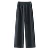 Women S High Waist Wide Leg Casual Pants Soft Thickened Straight Trousers