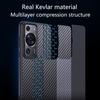 For Huawei P60 Pro/P60 Kevlar Fiber TPU Anti-drop Phone Case Magnetic Protective Cover