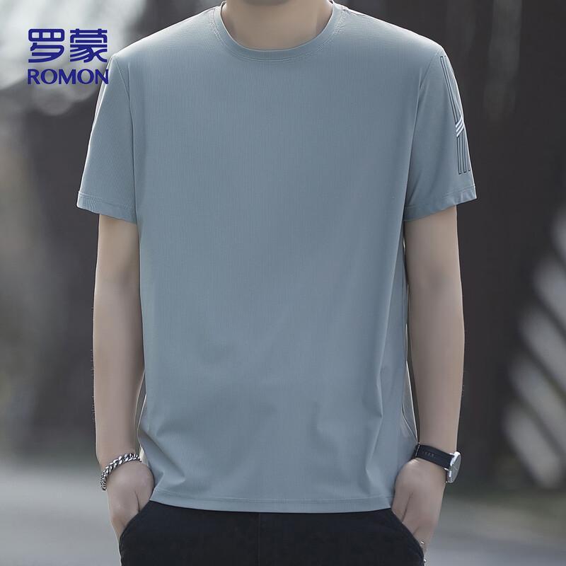 ROMON Men's Ice Silk Short Sleeve T-Shirt