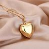 Collier Cœur Double Face Haut de Gamme Style Coréen | Bijoux Choker Chaîne de Clavicule pour Femmes