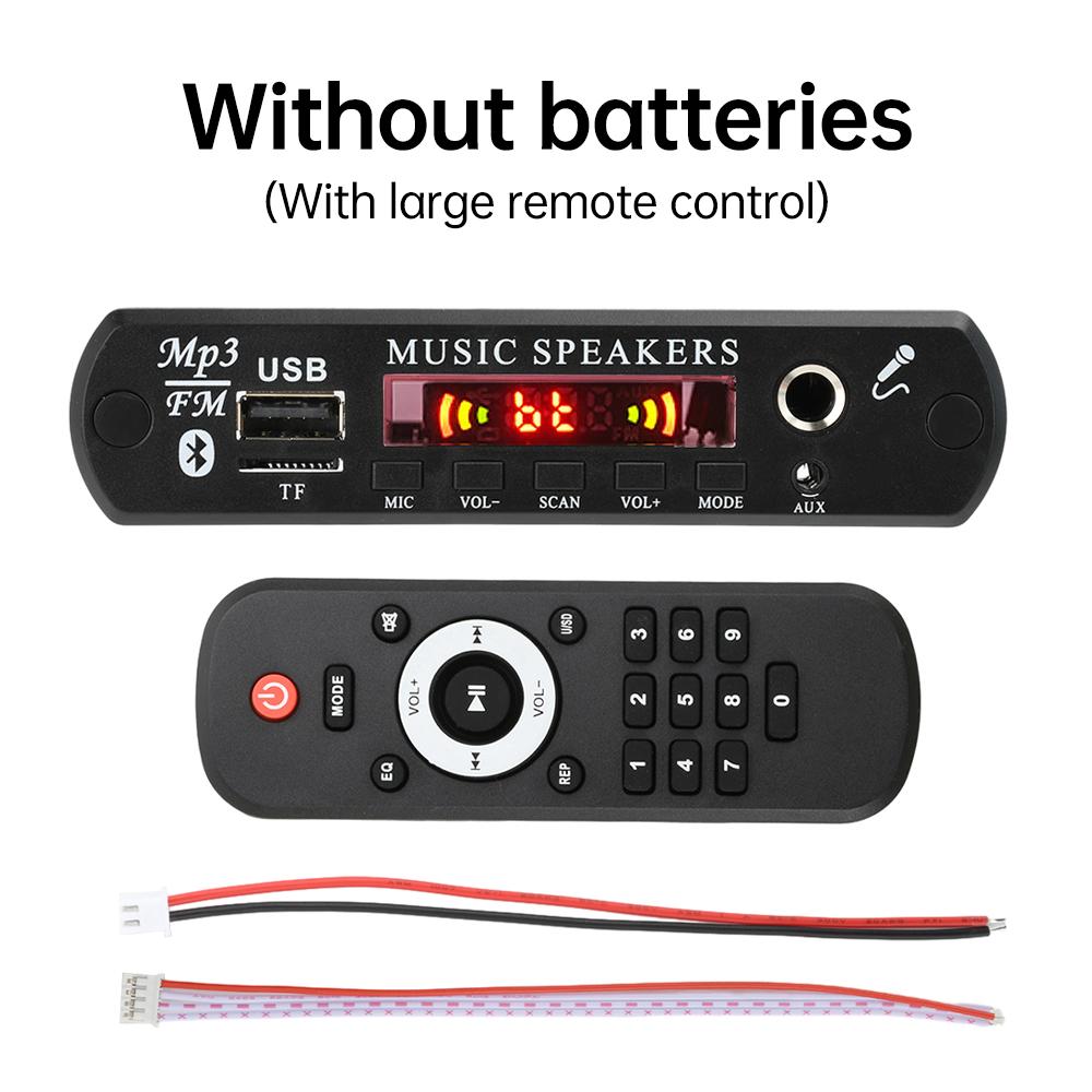 DC 12V MP3 BT Decoding Board Car Audio Decoding Module  USB TF FM Radio Module MP3 Bluetooth Music Player Without Amplifier