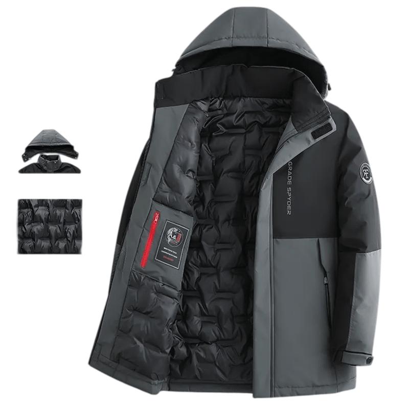 LRT Men's Detachable Hooded Insulated Padded Jacket