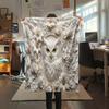 1Pc owl Print Flannel Blanket, High quality Comfortable for All Seasons, Home Decor, Warmth and Comfort, Perfect for Christmas Gifts W67