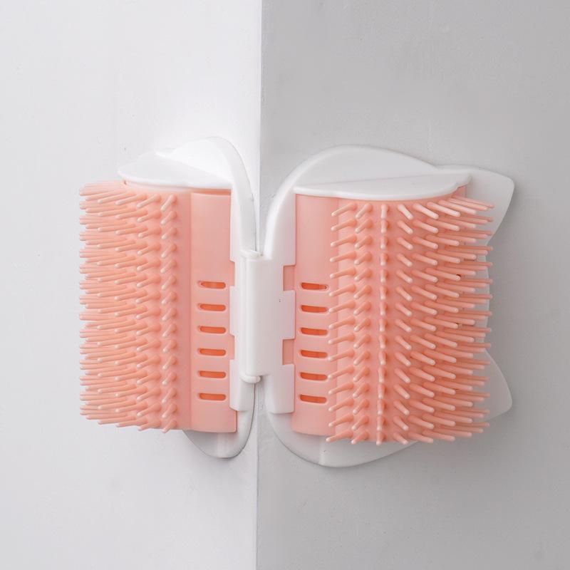Pet Cat Wall Fur & Undercoat Scraper Comb: Itch Relief & Massage Tool