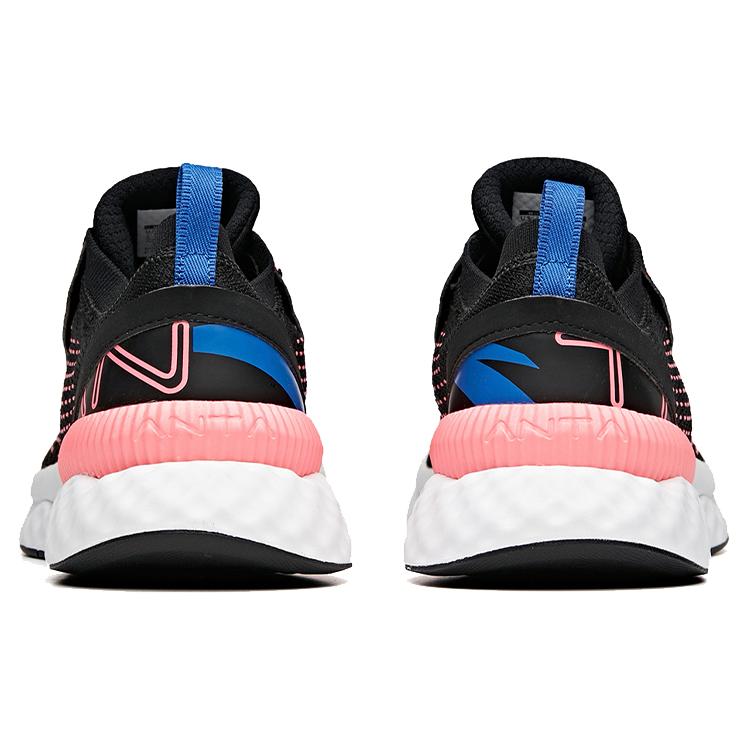 ANTA Running Shoes Women's Low top Black/Fluorescent Electric Pink/Anta White 12935551-1
